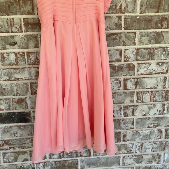 Azazie Elegant Coral Sleeveless Formal Dress - Picture 4 of 10